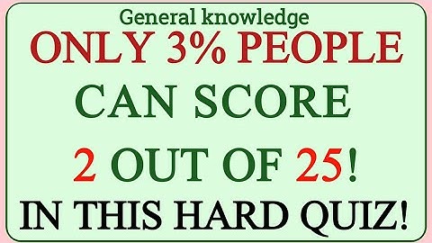 IF YOU CAN SCORE 02 OUT OF 25! THEN YOUR BRAIN IS AT SUPREME LEVEL | GK PULSE GENERAL KNOWLEDGE QUIZ
