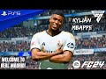 Fc 24  real madrid vs barcelona  la liga 2425 el clasico match ft kylian mbappe  ps5 4k60