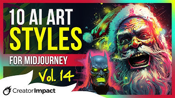 10 Fun & Creative Midjourney ART STYLES: Vol 14 (Prompt tips!)