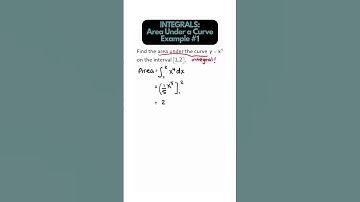 Integrals - Area Under a Curve Ex#1 (Calculus)