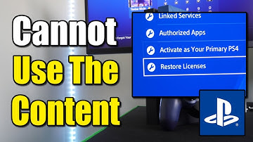 How to Fix PS4 Cannot Use Content Error & Cannot Connect To Server