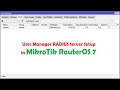 MikroTik User Manager RADIUS Server Configuration in RouterOS 7