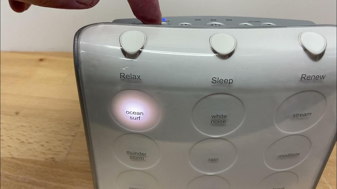 Brookstone Tranquil Moments 12 Sound Sleep Sonic Therapy Machine White