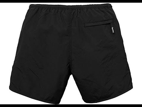 Supreme Nylon Water Short Black - YouTube