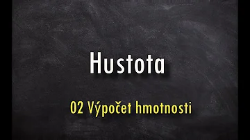 Co je hustota materiálu?
