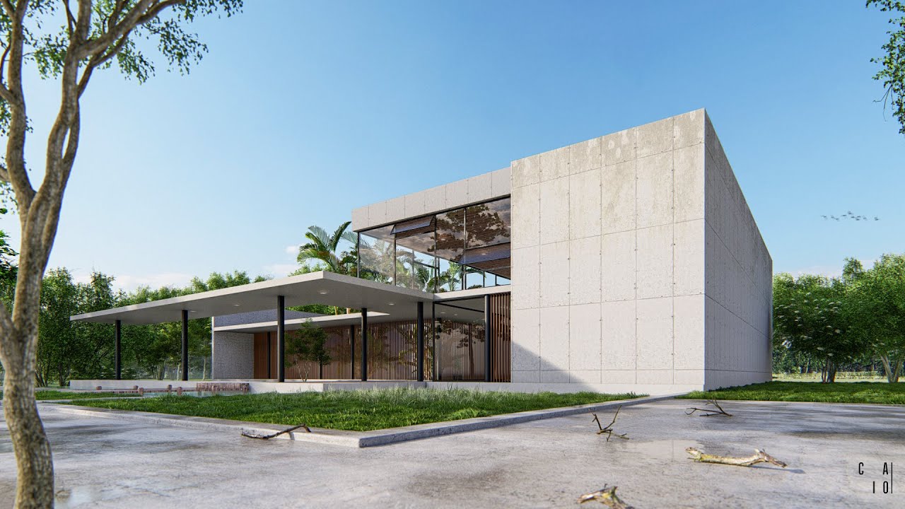 Timelapse - Sketchup + Lumion - Exterior Rendering - YouTube