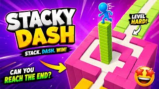 Stacky Dash 🎮 GAMEPLAY LIVE I Reach 200 leval END