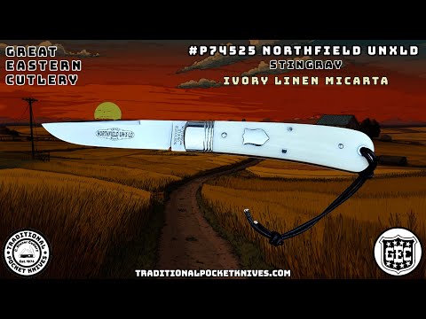 Great Eastern Cutlery:  Stingray Fixed Blade Ivory Linen Micarta