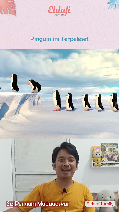 Pinguin ini Terpeleset di Salju #shorts #voiceover #dubbinglucu