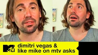 Dimitri Vegas & Like Mike Reveal Feelings About China & Tomorrowland | MTV Asks screenshot 5