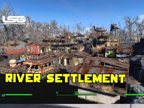 fallout 4 epic riverside settlement tour youtube