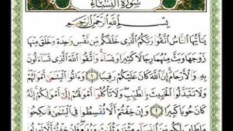 سورة النساء /  الشيخ ناصر القطامي