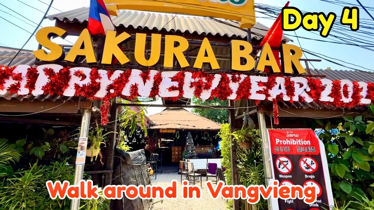 Day4 Walk around Vangvieng ຍ່າງເລາະເບິ່ງບ້ານເມືອງ