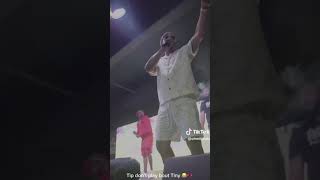 T.I. Jumps Off Stage to Defend Tiny During His Concert!