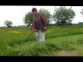 Mowing with an English Scythe