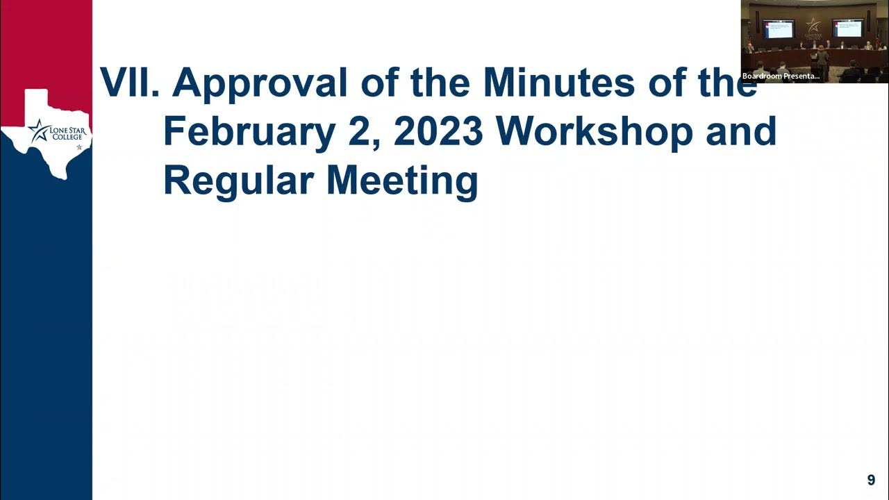 Lone Star College Board of Trustees Meeting, March 2, 2023 YouTube