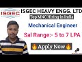 Mechanical jobs in isgec heavy engineering ltd i salary range  5 tp 7 lpa i latest engineering job