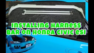 How to Install harness bar on honda civic Esi