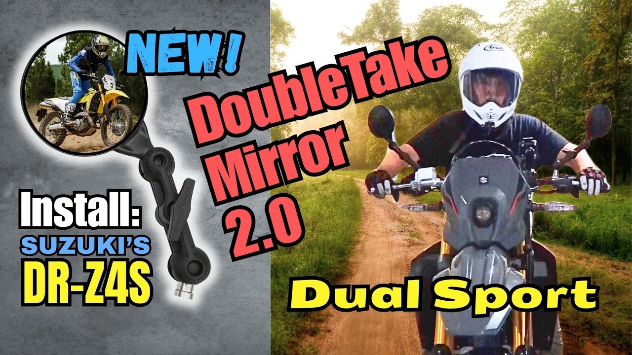 Best Dual Sport Adventure Enduro Motorcycle Mirrors: Doubletake 2.0 Review and Install