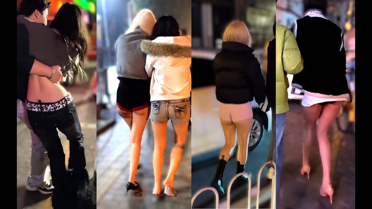 중국 길거리 미녀 나이트 클럽 밤문화 패션(china hot girls night club life)中