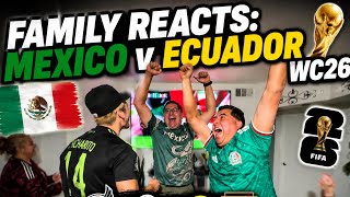 Big Family Reacts: Mexico eliminates Ecuador⚽️