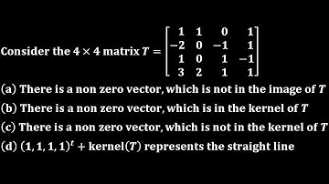 non zero vector in kernel linear algebra engineering iit jam mathematics gate  csir net nbhm tifr
