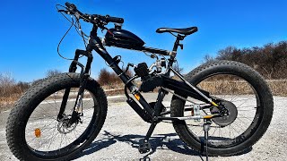 MOTOR TERMIC 80cc PE FAT BIKE TEST DE VITEZA