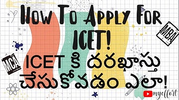How to apply for  ICET ! ||  how to apply for ap icet online || icet registration online