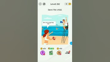 Braindom level 262||save the child||tricky puzzle