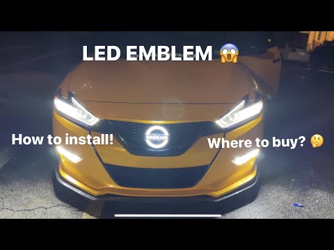 8TH GEN NISSAN MAXIMA LED EMBLEM INSTALL AND HOW TO MAKE IT LAST LONGER!!!