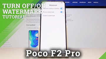 How to Turn On and Turn Off Camera Watermark in XIAOMI Poco F2 Pro - Photo Watermark