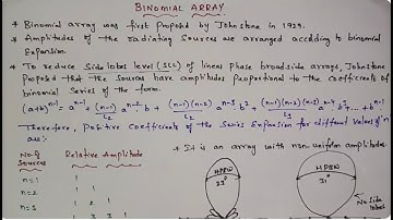 Binomial Array.