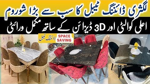 Dining Table New Design & Price|Space Saving Dining Table|Furniture Market Rawalpindi|Luxury dining