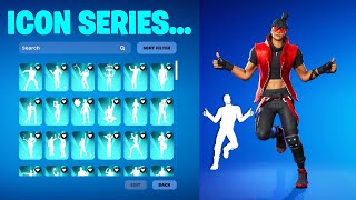 ALL ICON SERIES DANCE & EMOTES IN FORTNITE! (TATSUO)