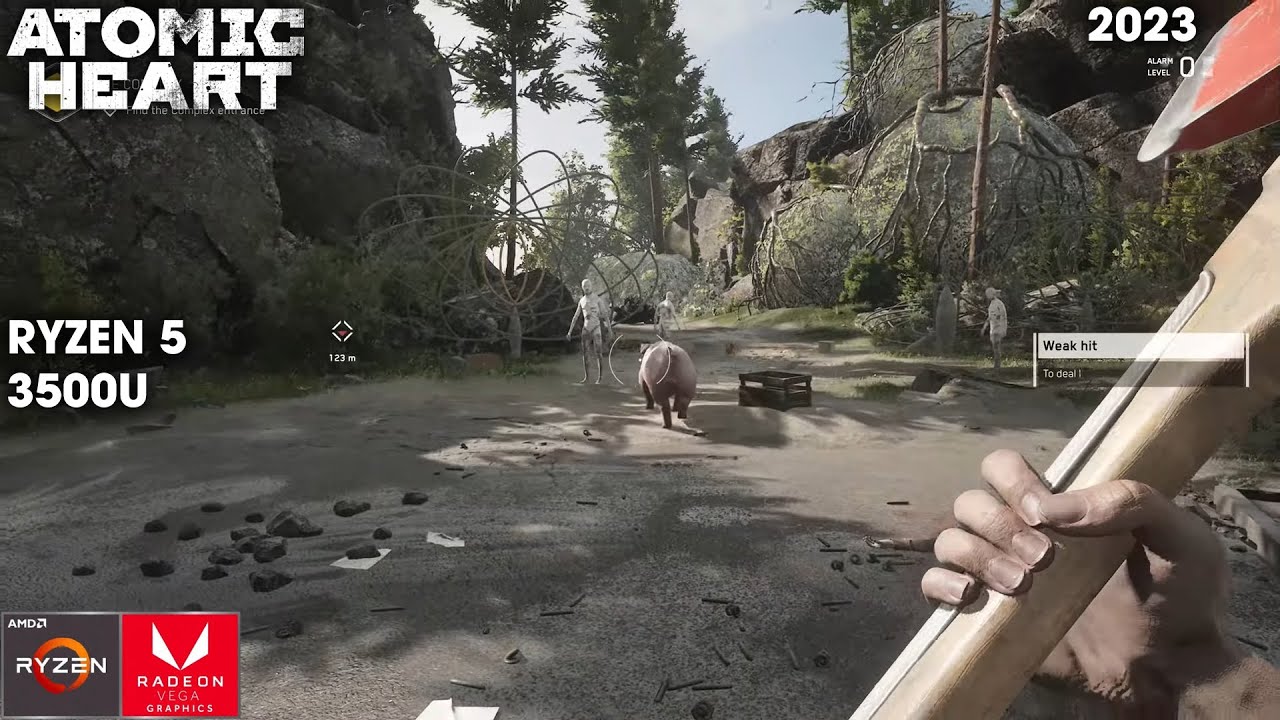 ATOMIC HEART | RYZEN 5 3500U | 8GB RAM | iGPU VEGA 8 | BENCHMARK