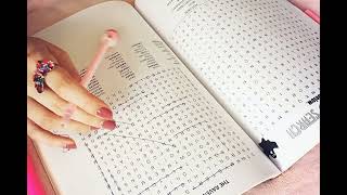 Asmr Pinky Wordsearchcrossword Solving - Whispering - Paperpen Sounds For Relax And Sleep