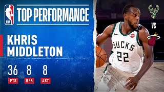 Middleton Scores Playoff Career-High 36 PTS, Lifts Bucks To Game 4 Win!