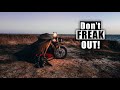 Manage your fear of solo wild motocamping