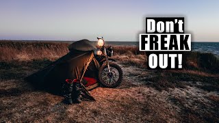 Manage your FEAR of Solo WILD Motocamping