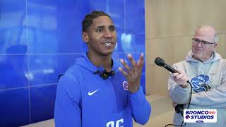 Sire Gaines Interview Following Boise State Football's First Spring Practice