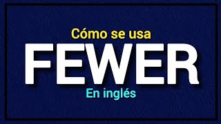 What does FEWER mean in English😎⚽️