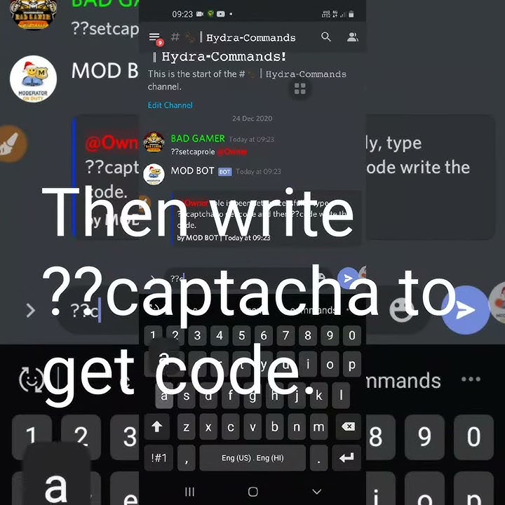 How to use captcha verification in discord youtube