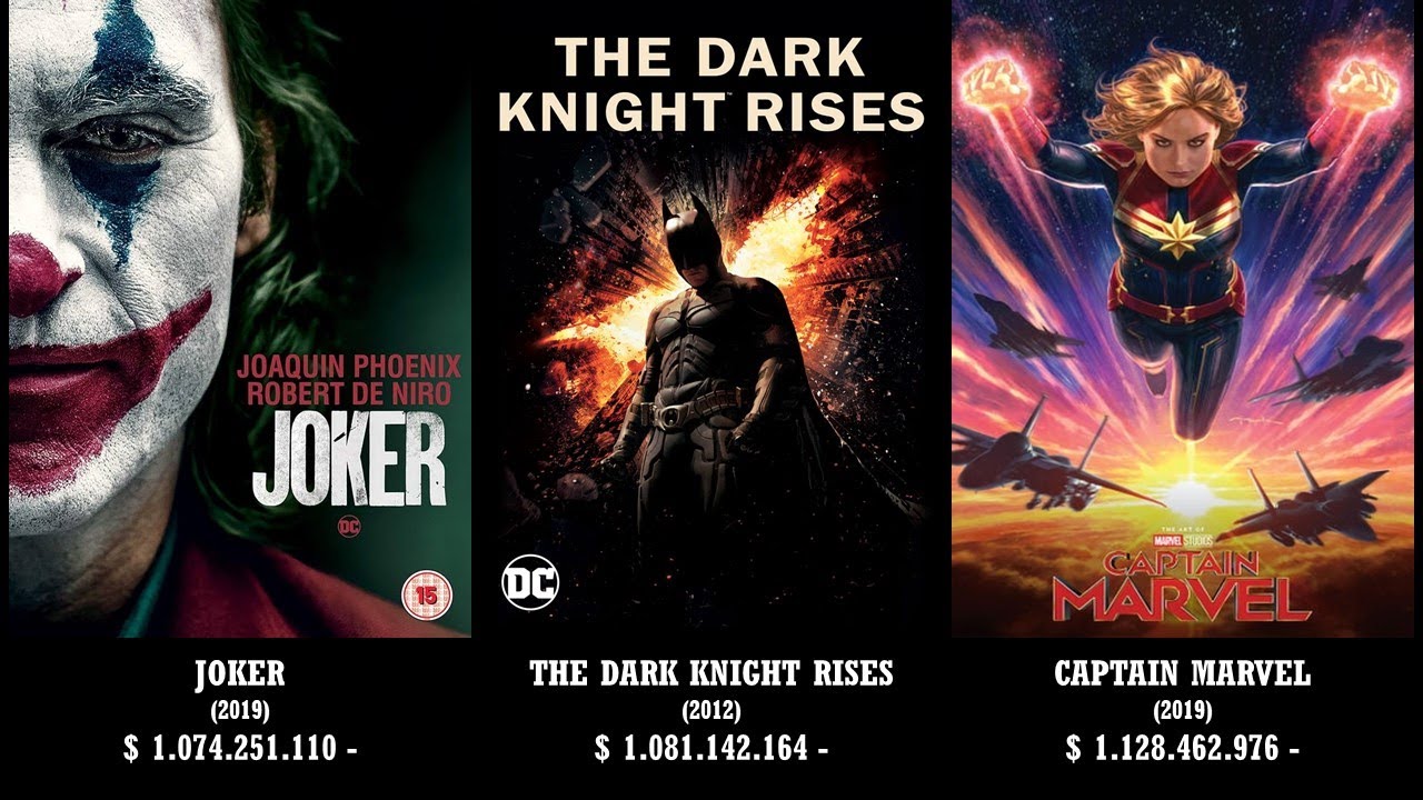 MARVEL AND DC COMICS FILM REVENUE FROM LOWEST TO HIGHEST YouTube