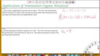 Application of Summation