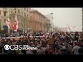 Massive protests taking place on Sundays in Belarus over re-election of strongman president