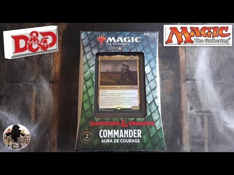 Dungeons and Dragons: Magic The Gathering Aura of Courage Commander Deck açılışı