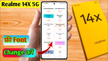 how to change font style in realme 14x 5g | realme 14x 5g font style change