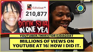 EJDAGOAT Interview: Blowing His First Youtube Check, First Million Views, Finance, &amp; Mental Health.