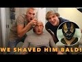 SHAVED HIS HEAD FOR HIS EPIC HALLOWEEN COSTUME!