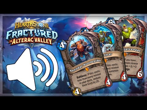 Hearthstone - All Legendary Play Sounds, Music and Subtitles! (Legacy ~ Fractured in Alterac Valley)